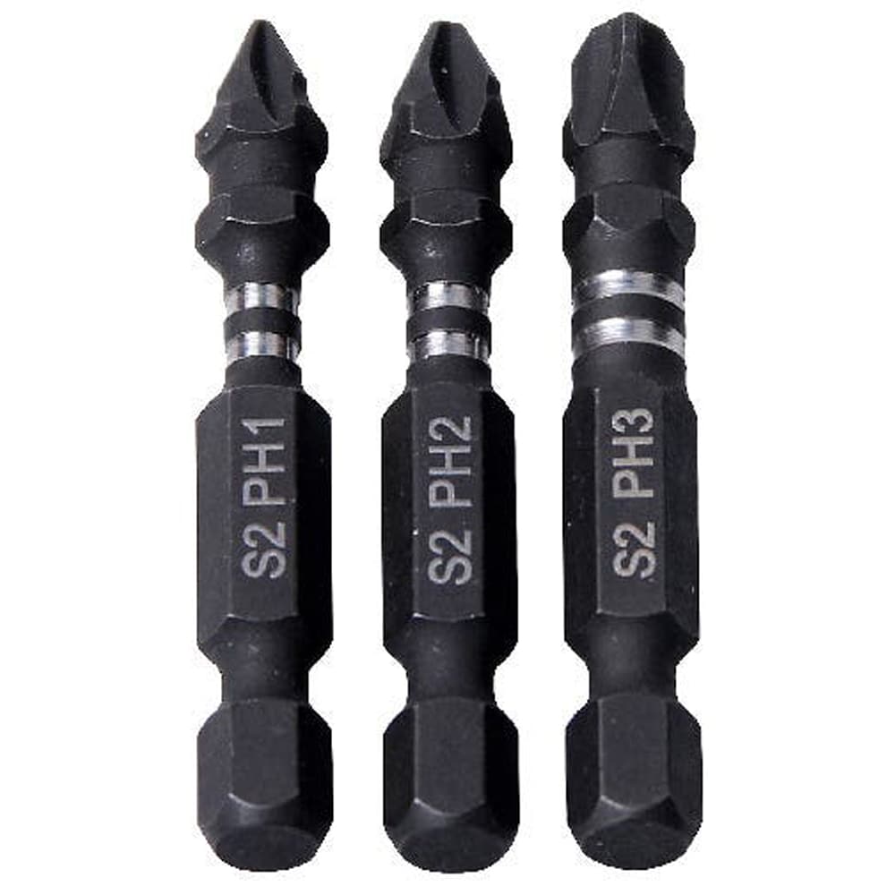 Set 3 biti impact ERBAUER, 50mm, PH1