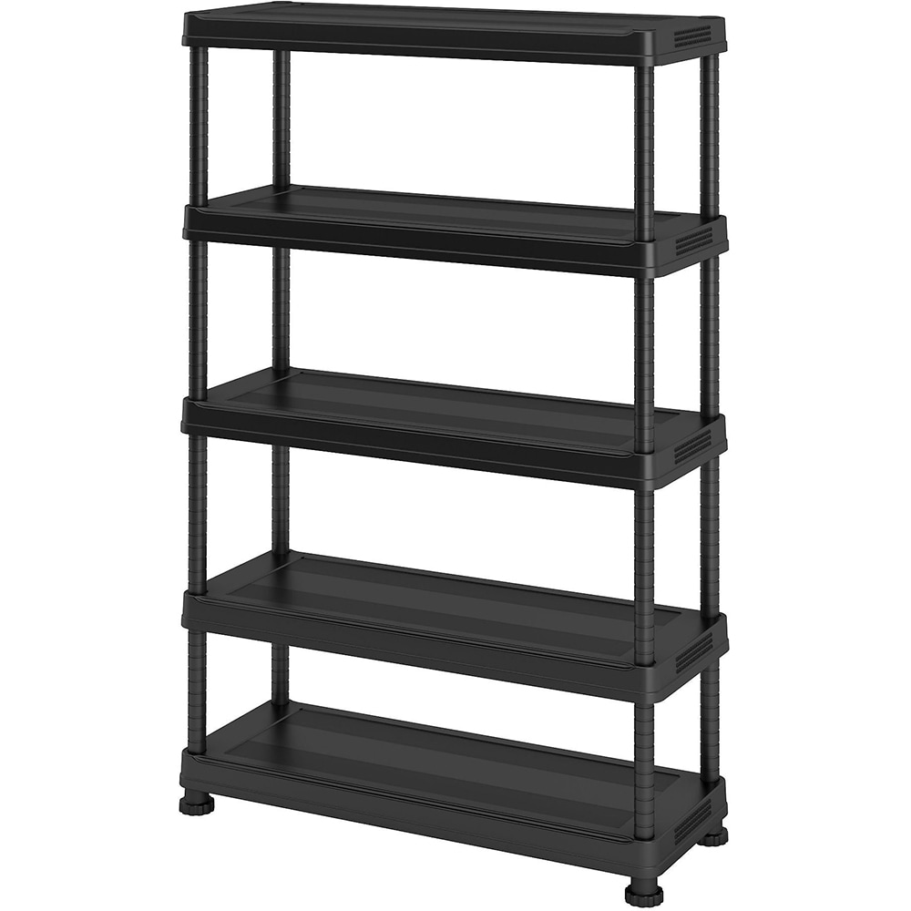 Raft 5 polite FORM Links, 120 x 182 x 45 cm, plastic, negru