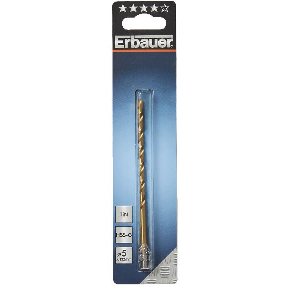 Burghiu ERBAUER, HSS TIN, 5x132mm