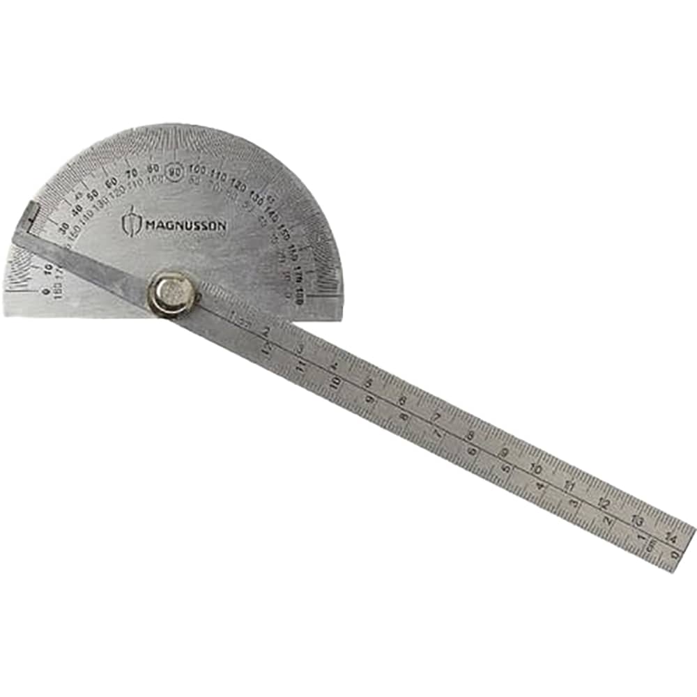 Raportor gradat MAGNUSSON, metal, argintiu