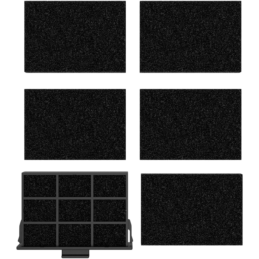 Filtru pentru hota CARBFILT7 COOKE & LEWIS, montare cu cleme, carbon si polipropilena, negru