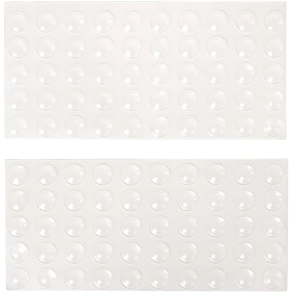 Opritor autoadeziv fronturi bucatarie GOODHOME, plastic, 10 mm, transparent, 100 bucati