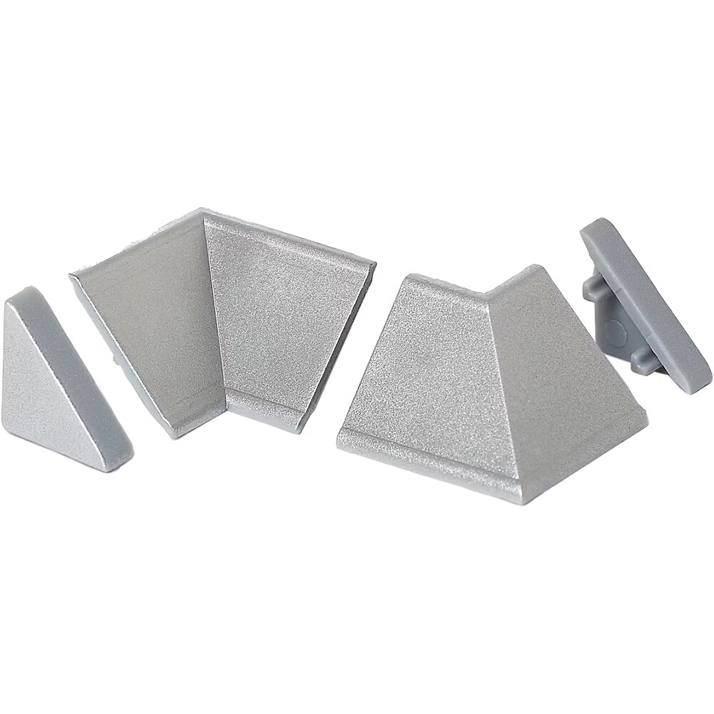 Set accesorii profil inaltator pentru blat GOODHOME, 1.5 mm, ABS, gri