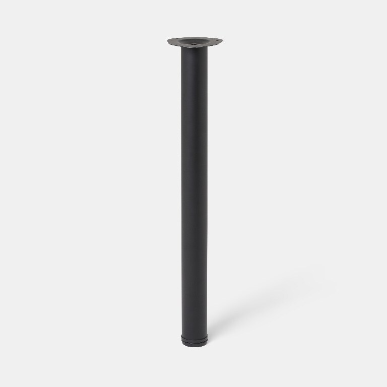 Picior blat GoodHome Nantua, 87x6 cm. negru