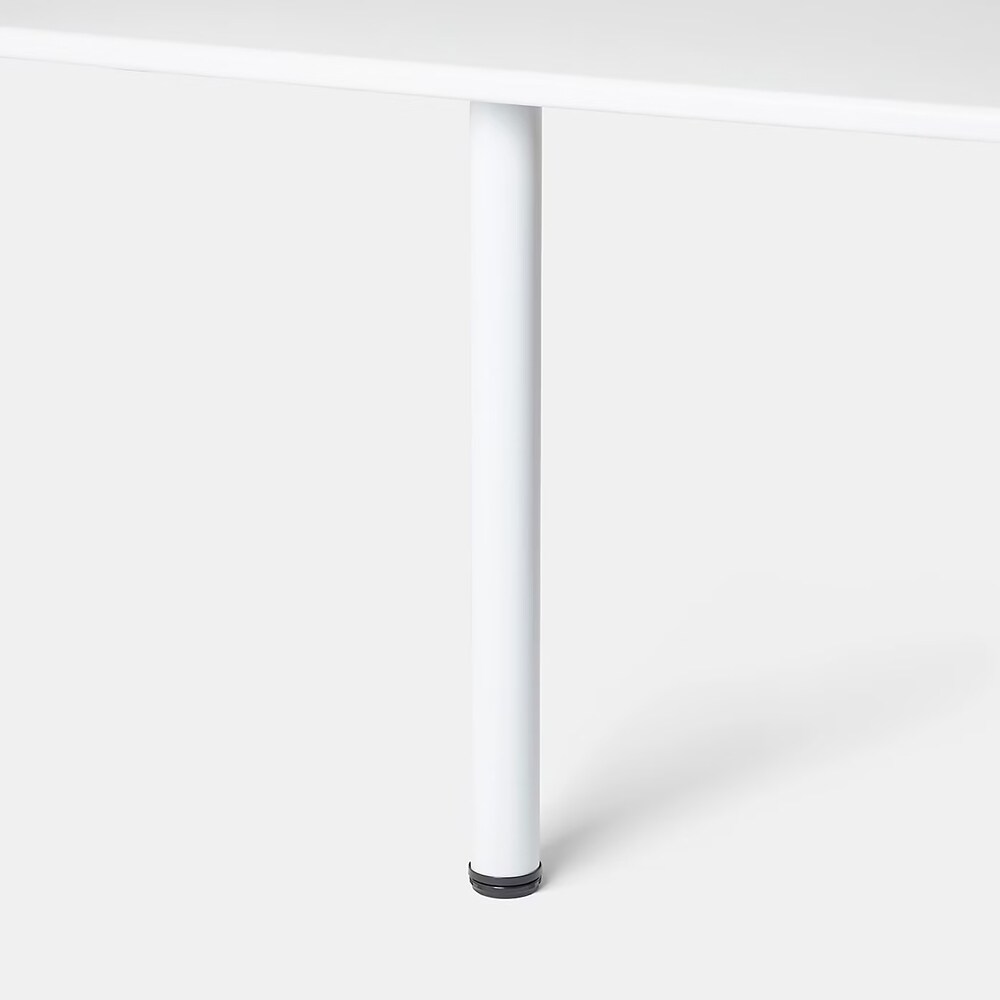 Picior masa GOODHOME Nantua, 87 x 6 cm, otel, alb