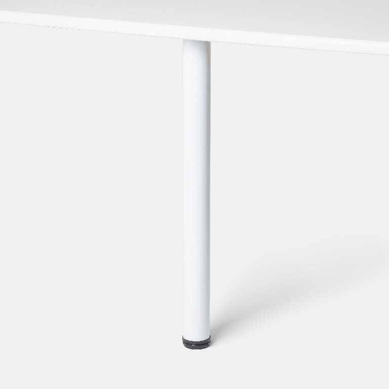 Picior masa GOODHOME Nantua, 87 x 6 cm, otel, alb