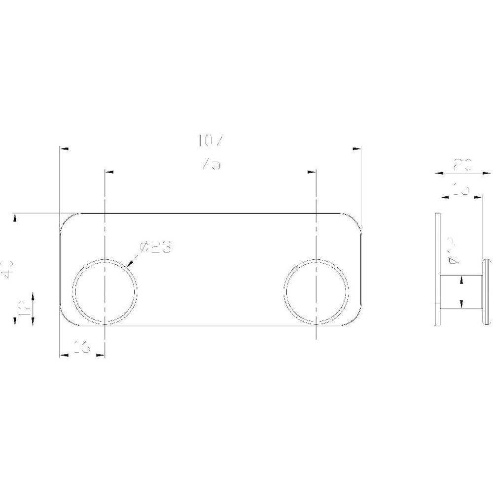 Agatatoare dubla GOODHOME Koros 100638920, alb