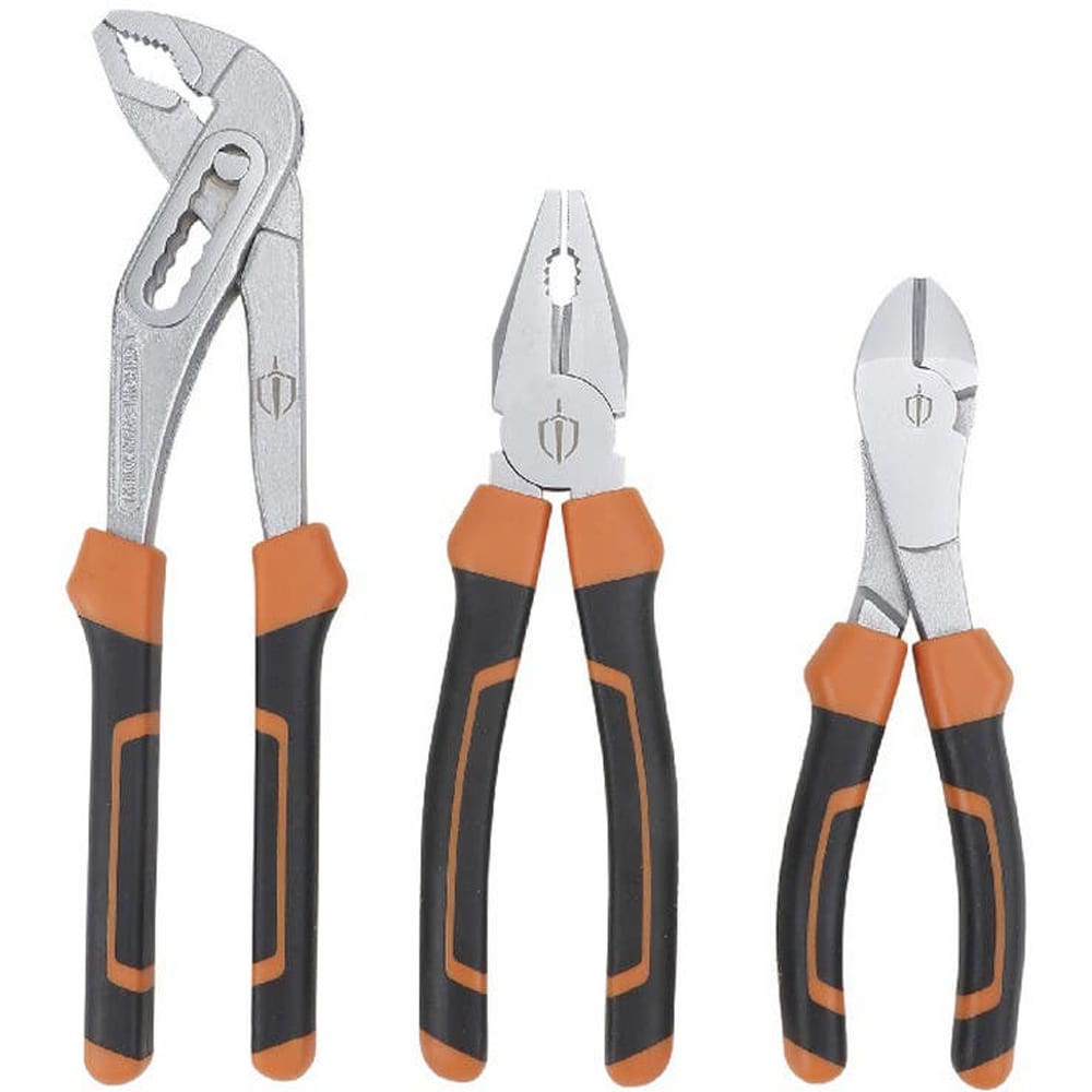 Set 3 patenti Magnusson, 200 x 180 x 250 mm, otel carbon