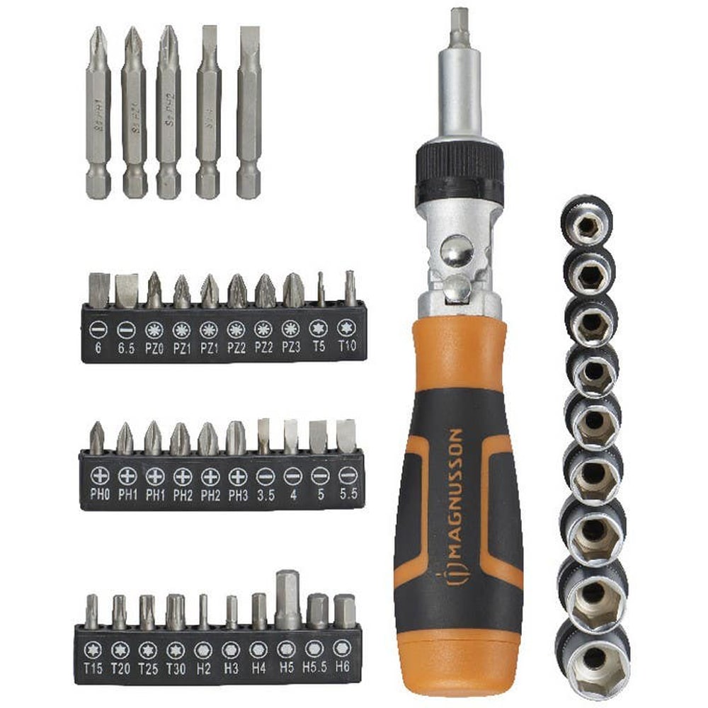 Set 46 piese biti pentru surubelnita Magnusson, otel