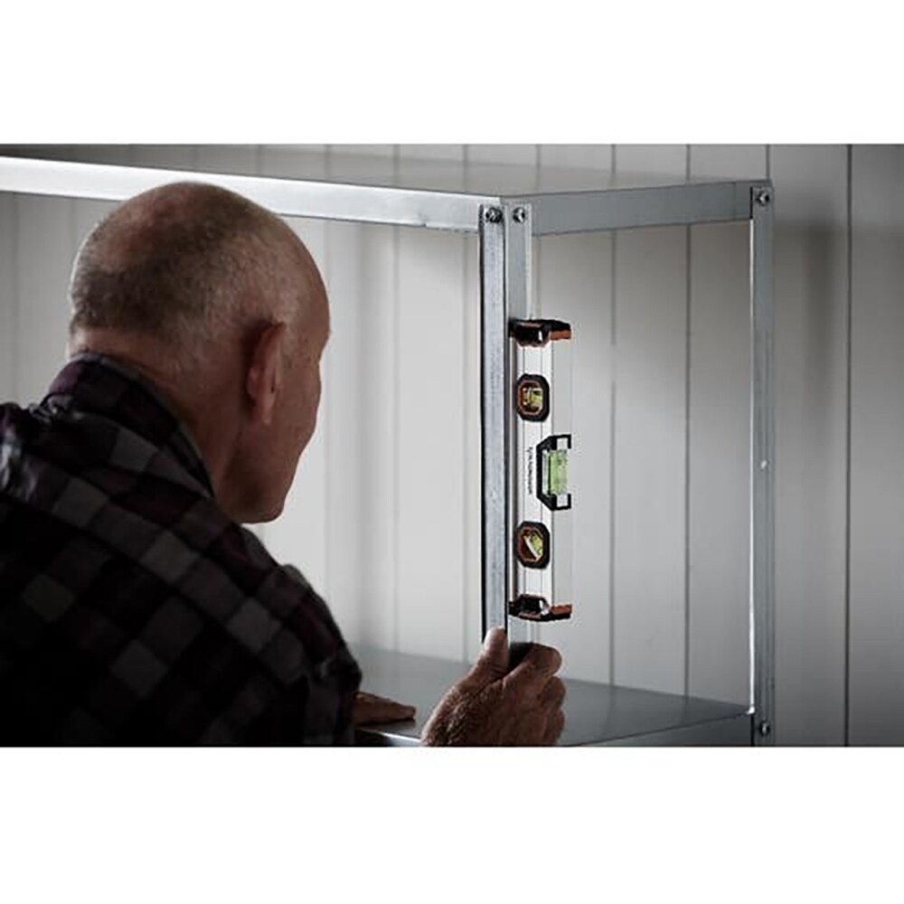 Nivela magnetica MAGNUSSON, 3 unghiuri, 22.5 cm, aliaj de aluminiu, gri