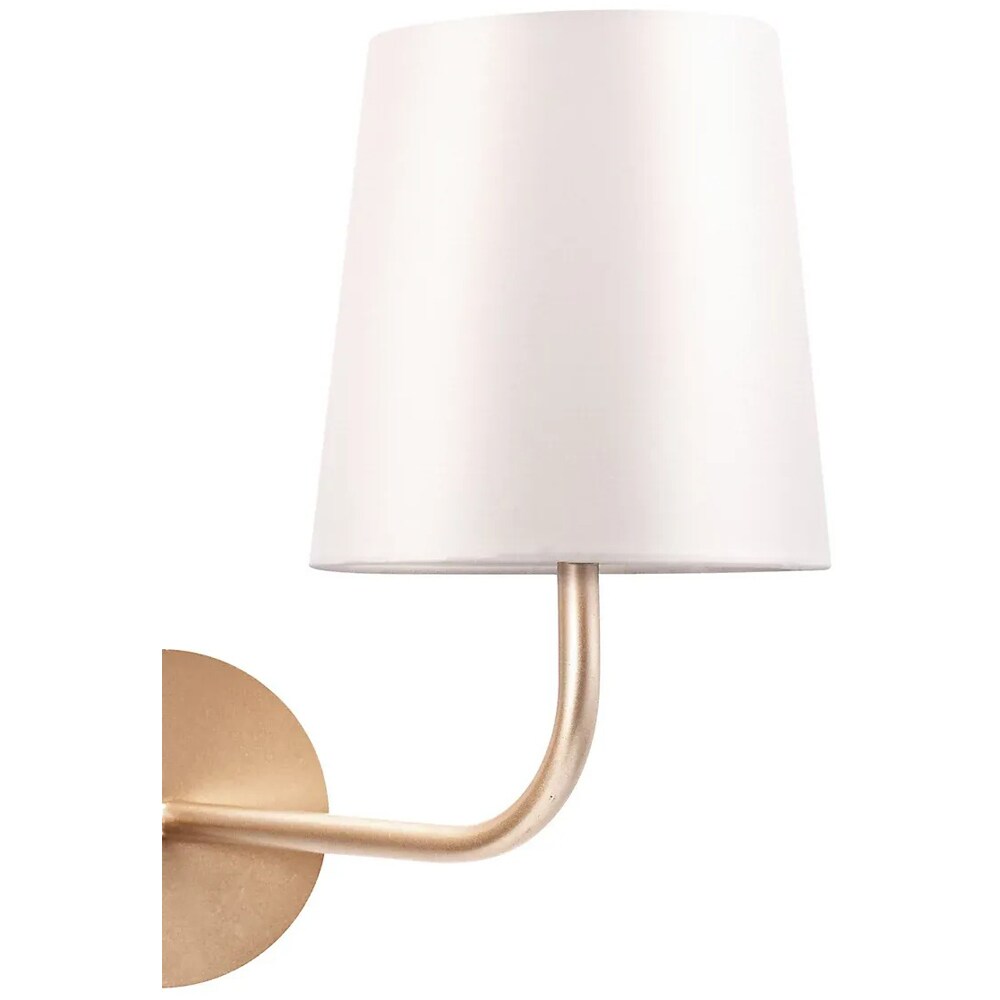 Aplica decorativa Arrioph GoodHome, E14, LED compatibile, corp metalic, alb-crem