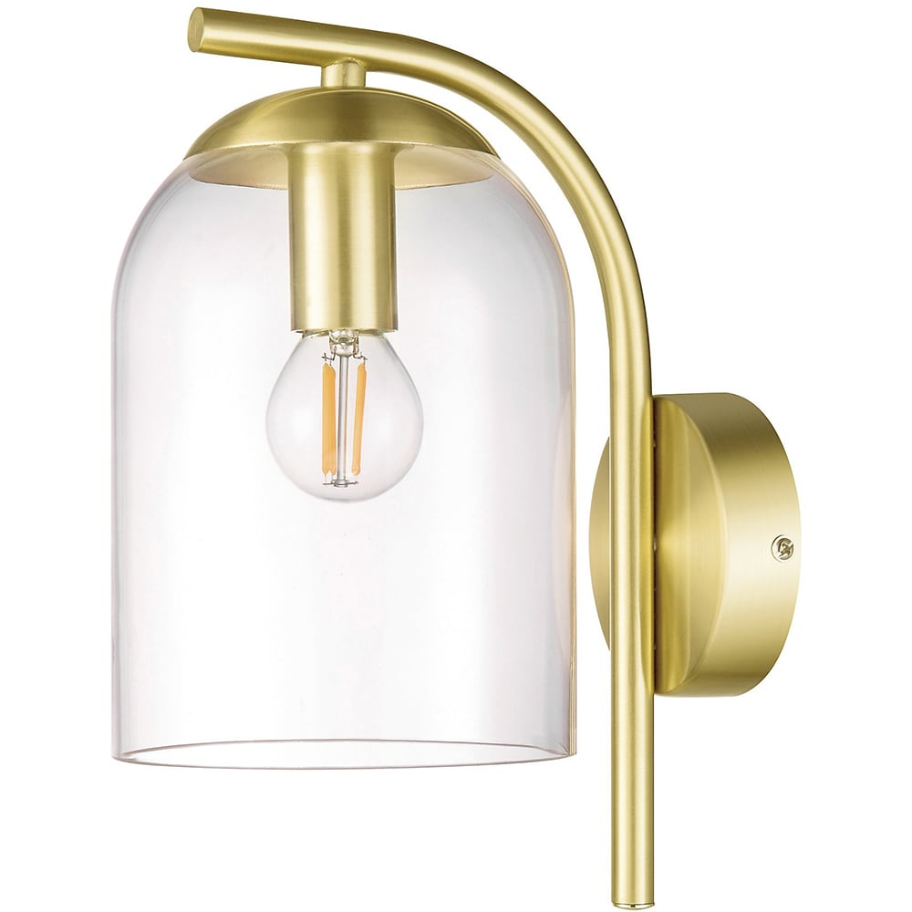 Aplica incandescenta Thestias GOODHOME, E14, 28W, IP20, auriu