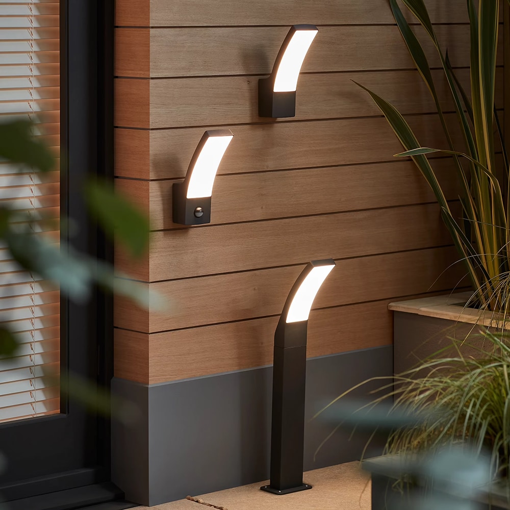 Aplica exterior LED BLOOMA Gambell G09362, 12.5W, 800lm, IP44, antracit