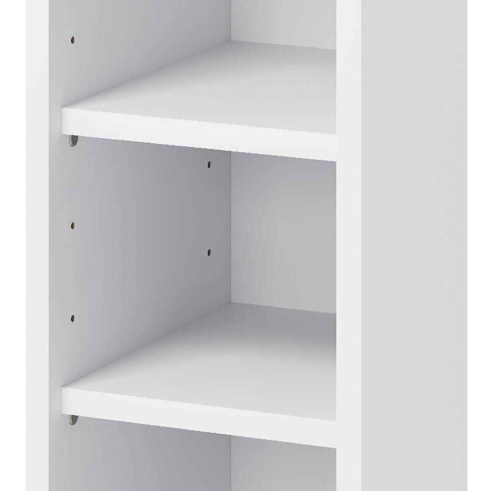Corp suspendat bucatarie GOODHOME Caraway, HDF, 25 x 32 x 72 cm, alb