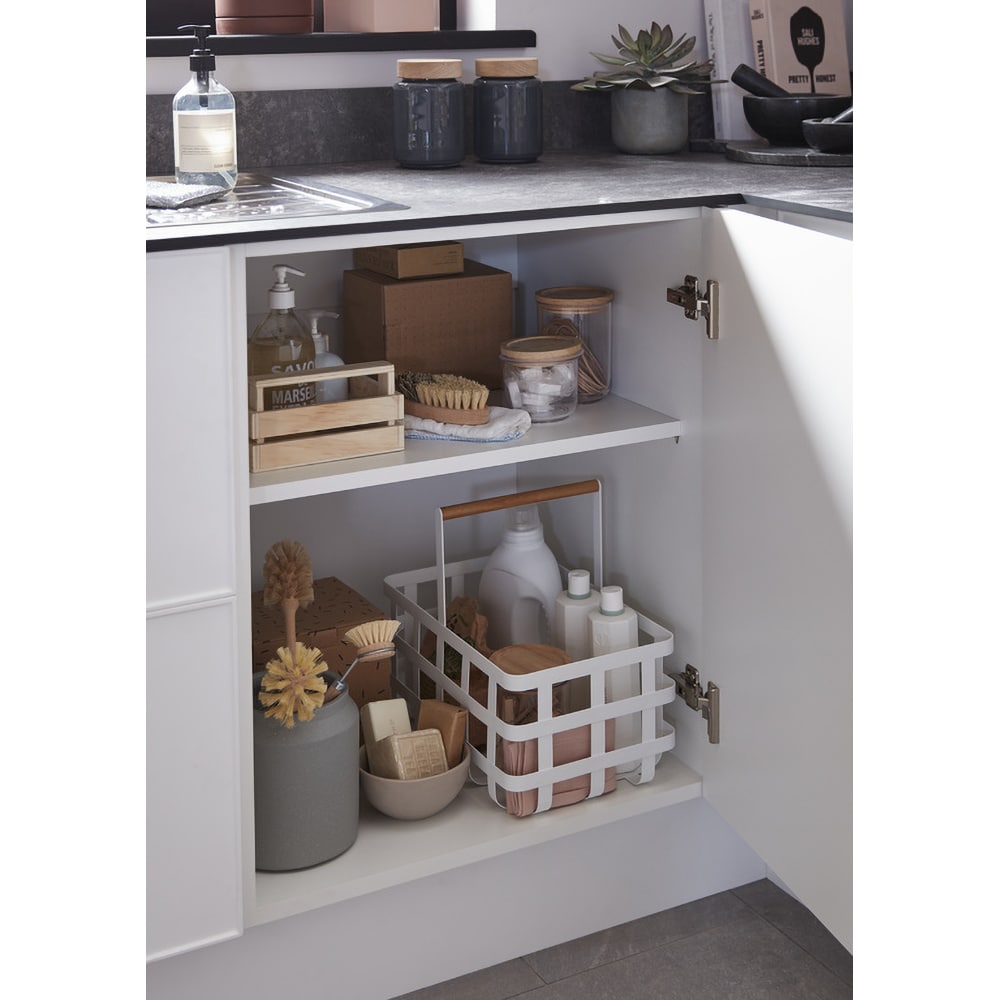 Corp inferior bucatarie GOODHOME Caraway, PAL, 60 x 57 x 72 cm, alb