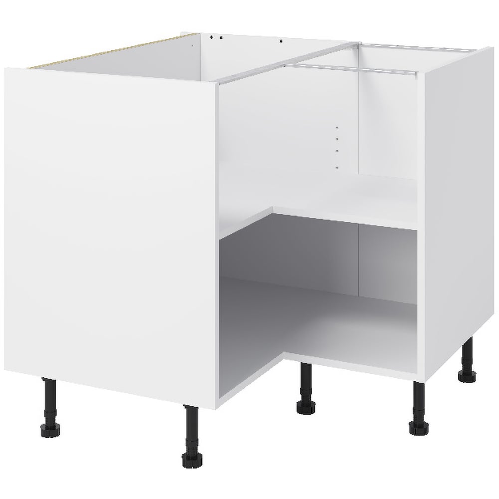 Corp inferior bucatarie GOODHOME Caraway, HDF, 93 x 57 x 87 cm, alb