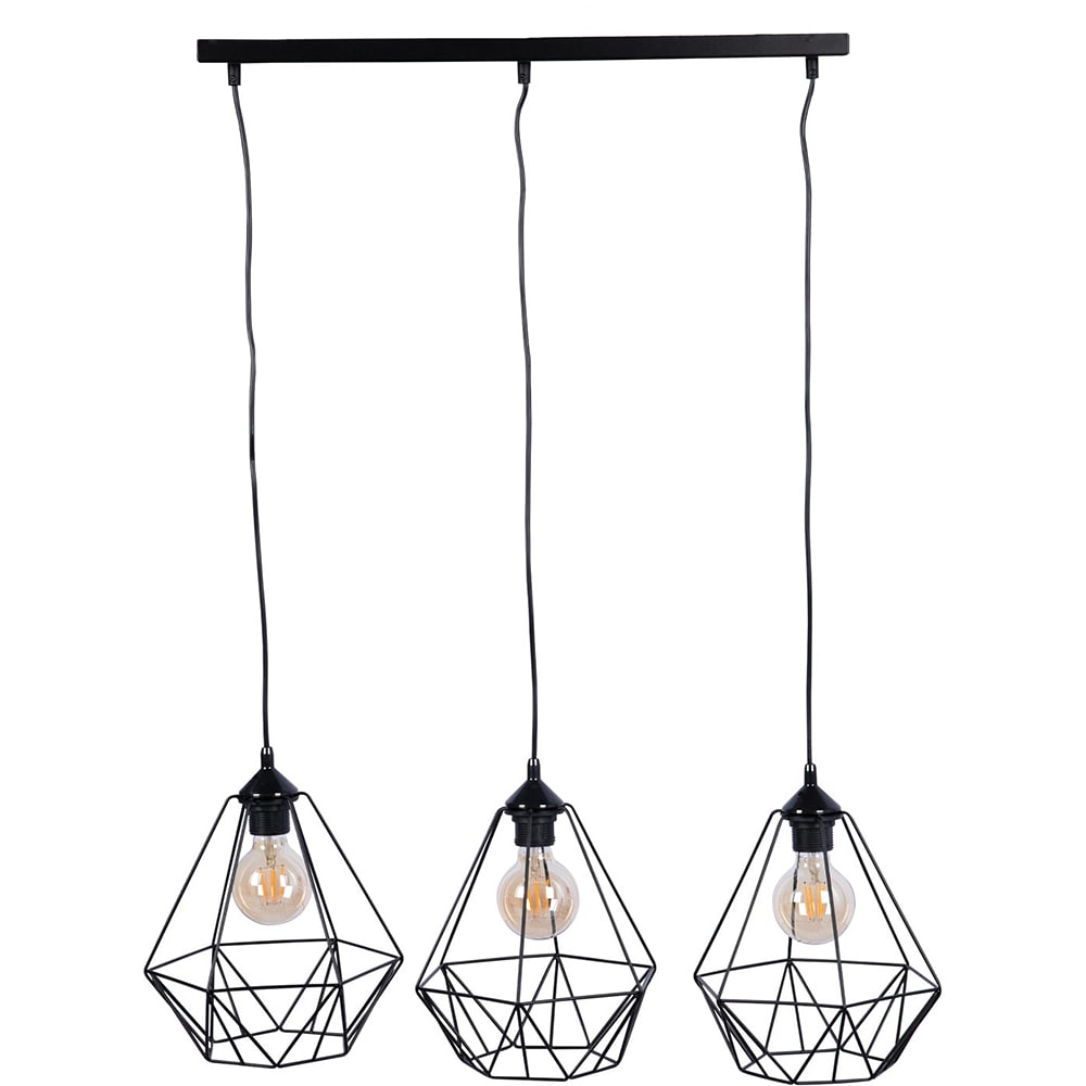 Pendul LUMINEX Basket, E27, 15W, IP20, negru