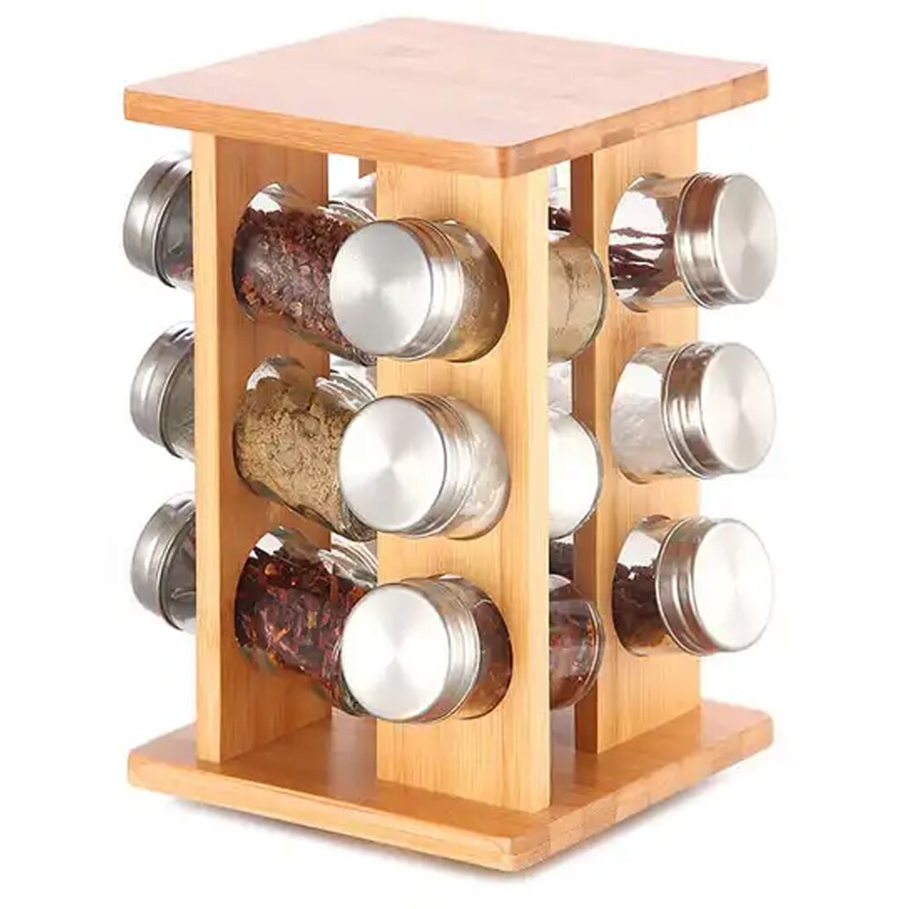 SET 12 RECIP CONDIM CARUSEL BAMBUS