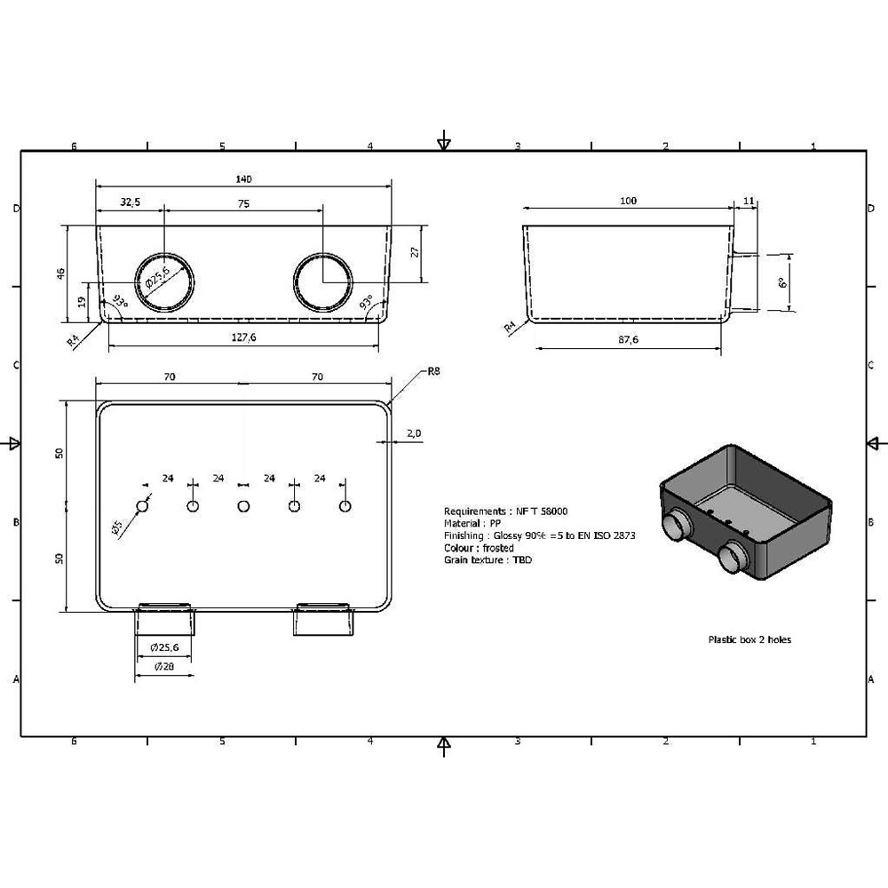 Etajera baie GOOHOME Koros, alb