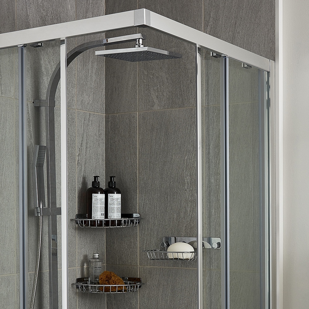 Raft pentru baie GOODHOME Koros, 21.5 x 64.7 cm, otel inoxidabil,  argintiu