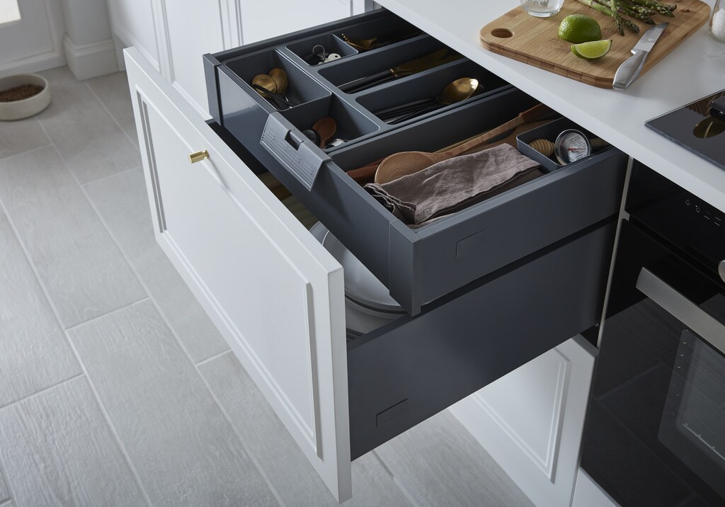 Sertar GoodHome Soto, 60 cm, antracit