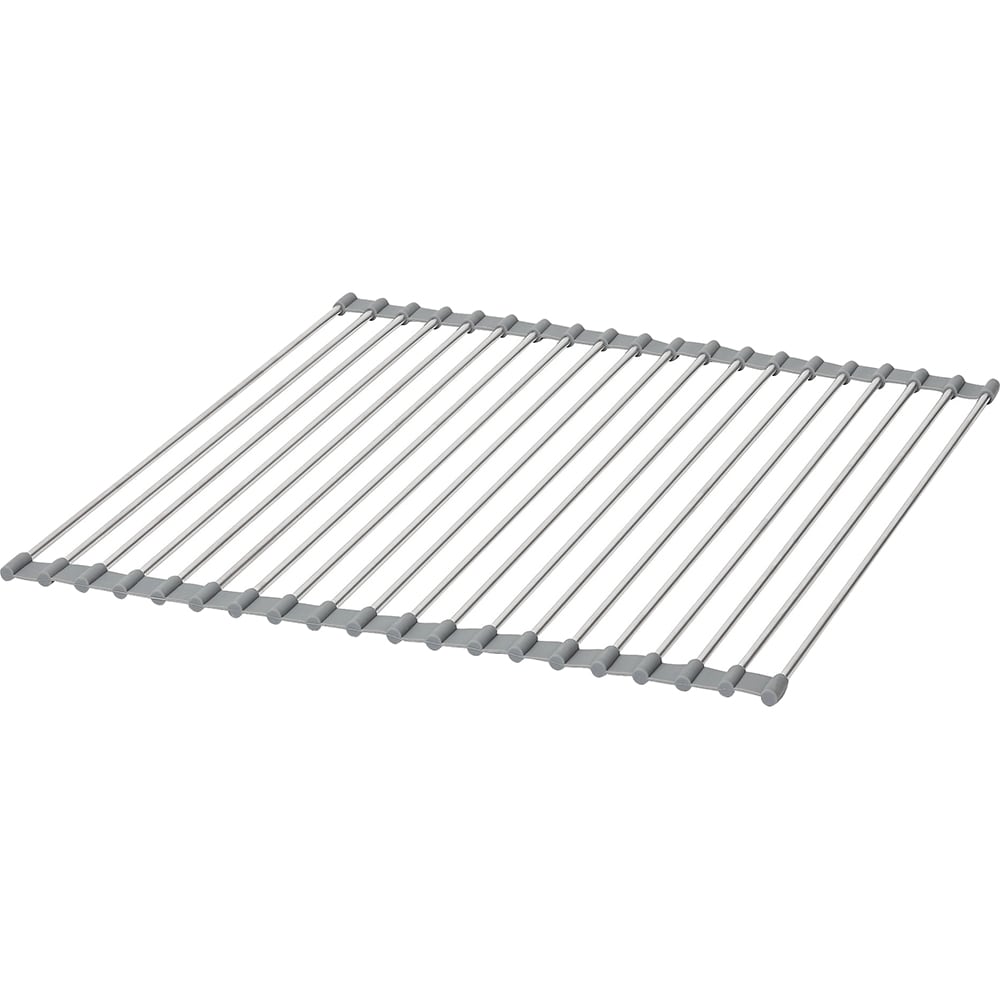 Suport scurgere vase GOODHOME Datil, 41 x 41 cm, otel, argintiu