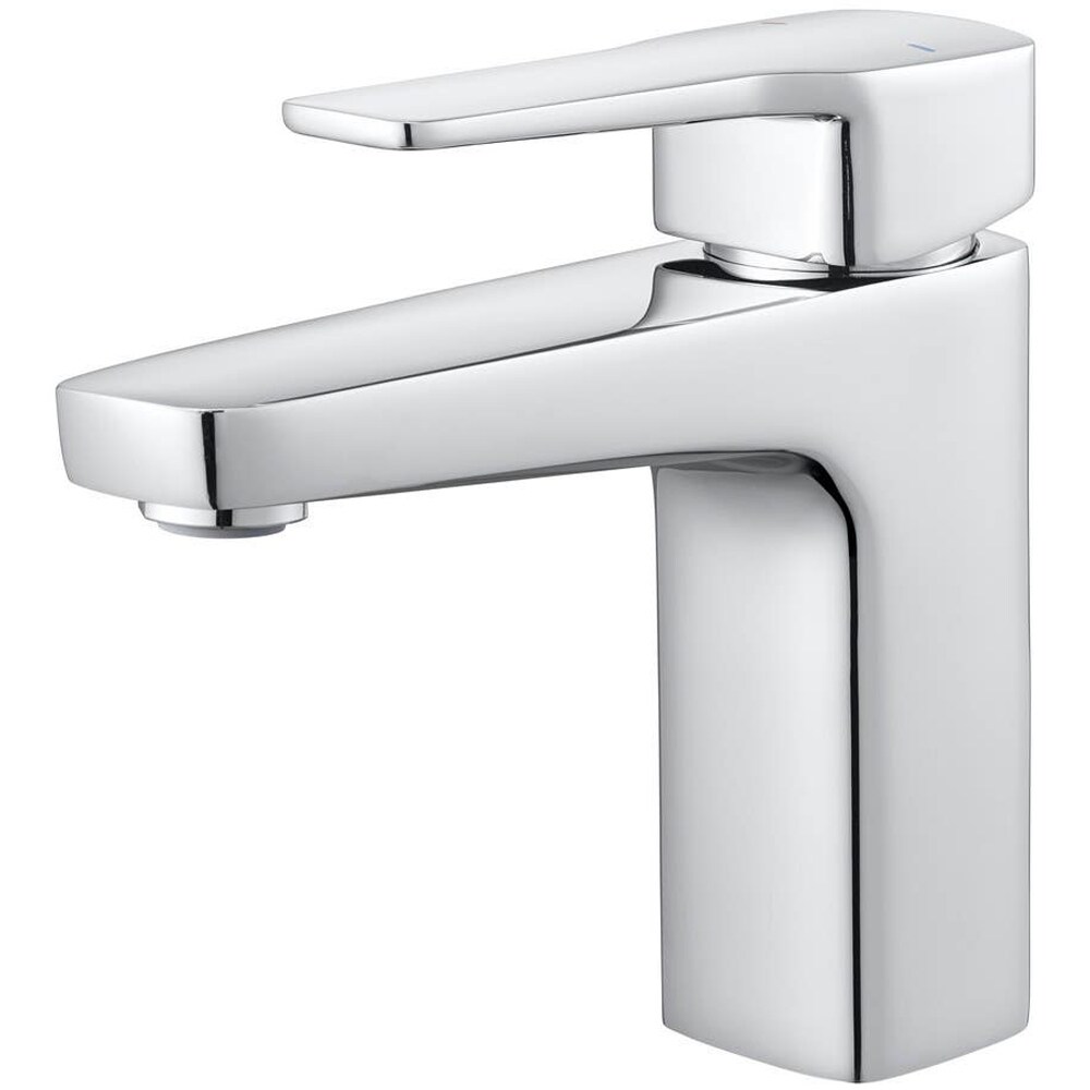 Baterie lavoar GOODHOME Teesta, inaltime 15.1 cm, alama, argintiu