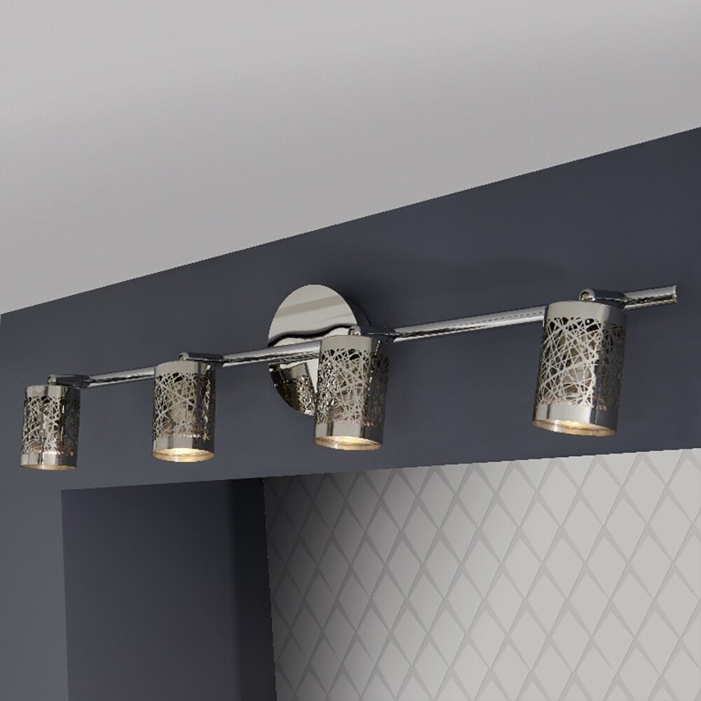 Plafoniera 4 spoturi LED COLOURS Barrow, 4 x GU10, IP20, crom