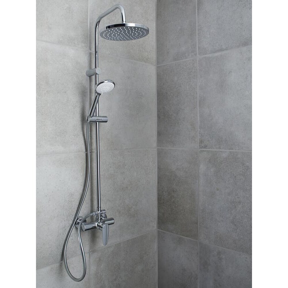 Sistem dus GOODHOME Cavally, 3 functii, crom