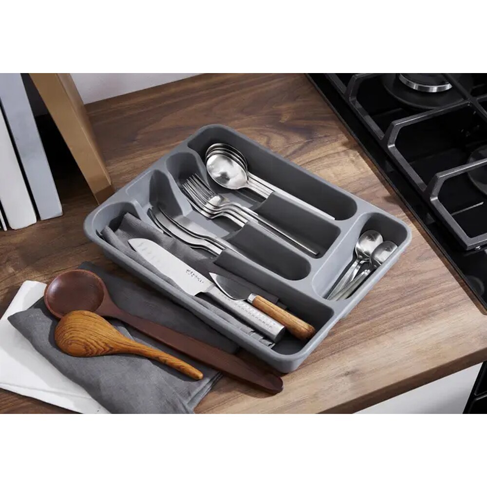 Tava tacamuri GOODHOME, 33 x 26cm, plastic, gri