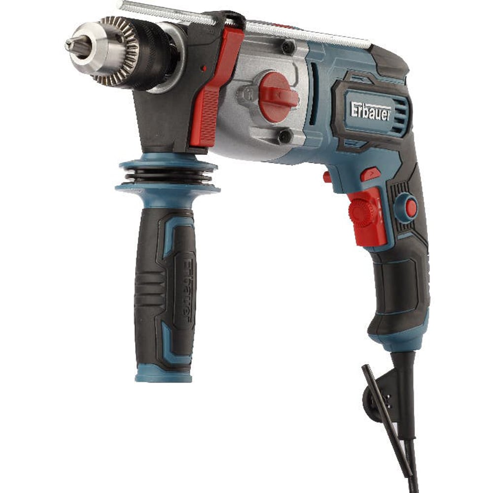 Masina de gaurit cu percutie (bormasina) Erbauer EHD800-2, 800W, 3400rpm, mandrina rapida 13mm