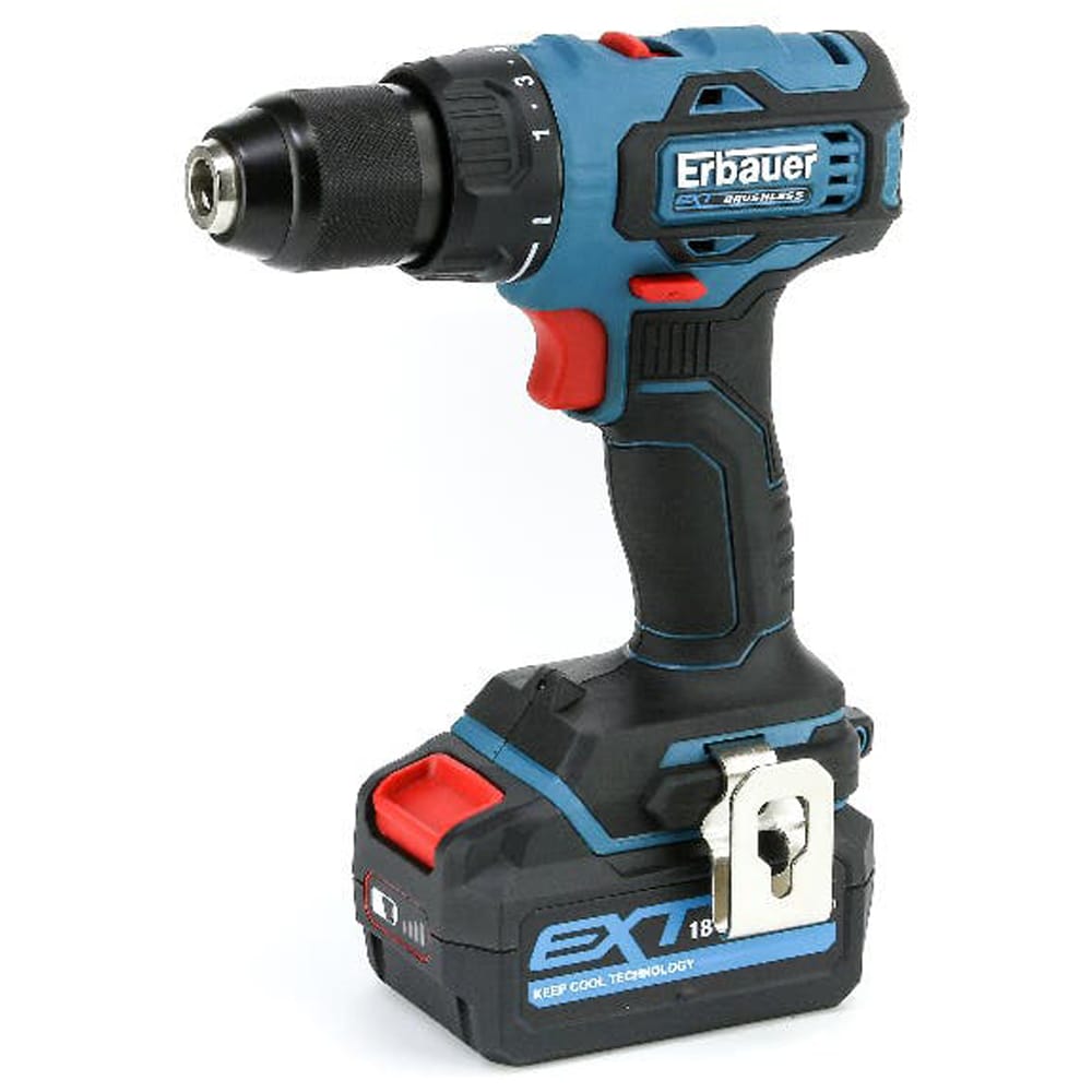 Masina de gaurit si insurubat (bormasina) Erbauer EDD18-Li-2, 18V, 4Ah, 1700rpm, 40Nm