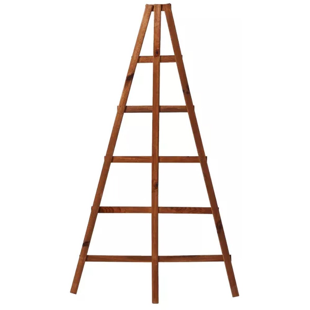 Suport plante, lemn, 120 x 68 cm, maro