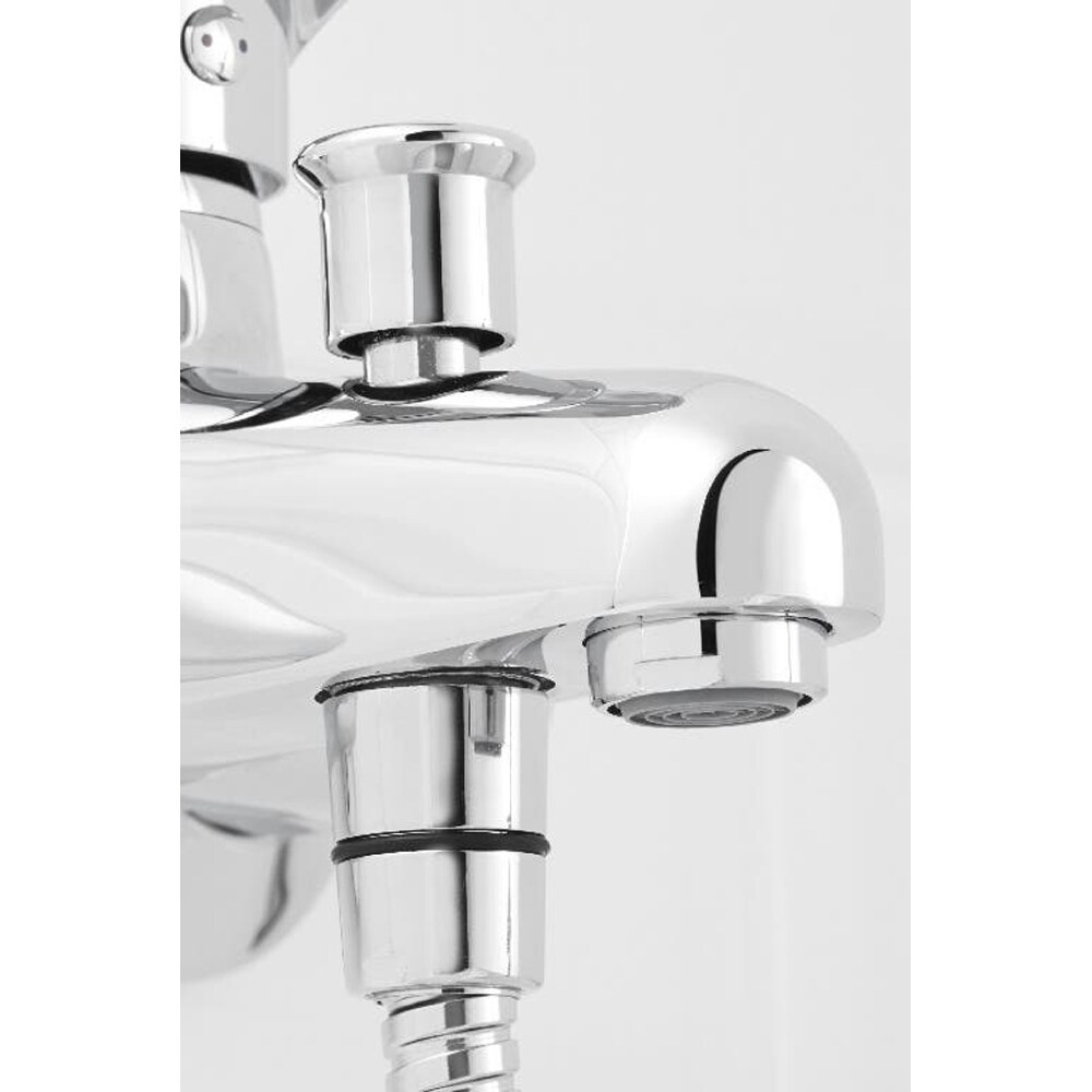 Baterie cada-dus COOKE & LEWIS Blyth, alama, argintiu