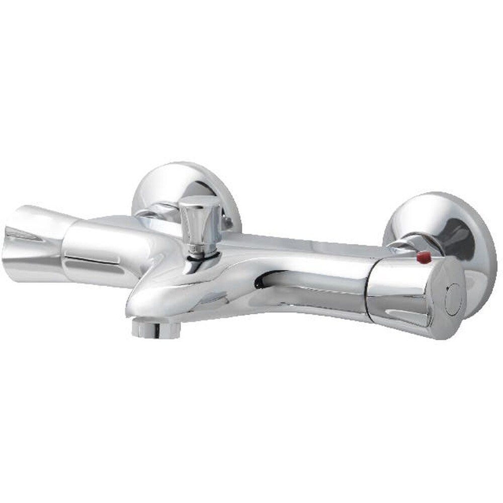 Baterie cada-dus GOODHOME Rize, termostat, alama, argintiu