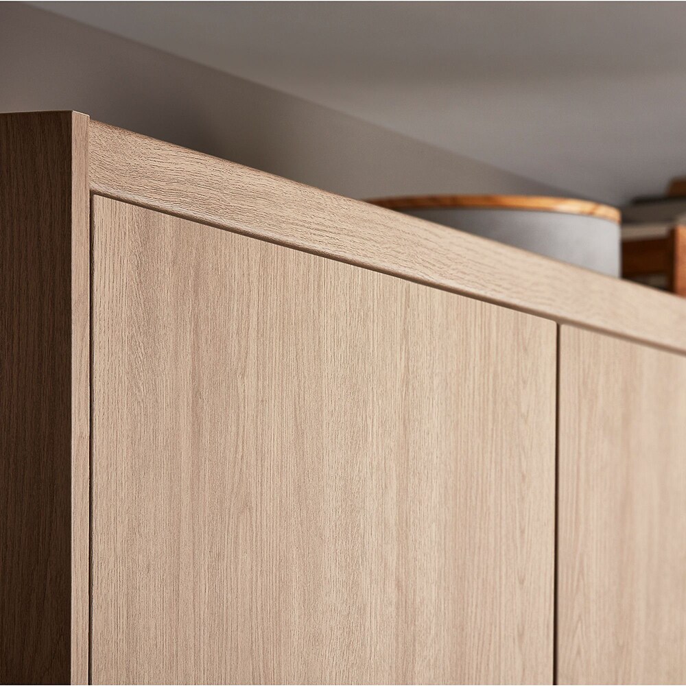 Cornisa GOODHOME Chia, 240 x 3.5 cm, stejar deschis