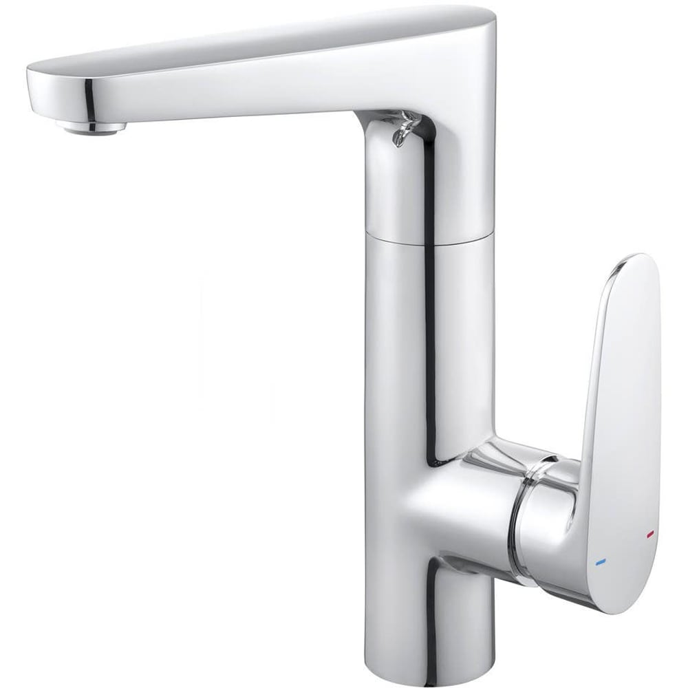 Baterie lavoar GOODHOME Cavally, inaltime 23.5 cm, alama, argintiu