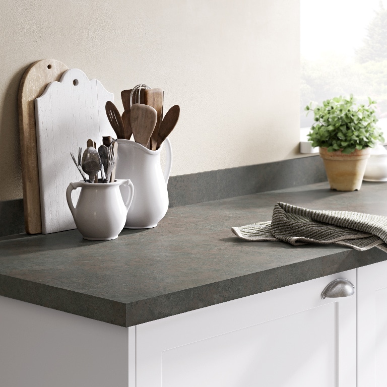 Blat bucatarie GOODHOME Kala, 200 x 90 x 3.8 cm, gri piatra