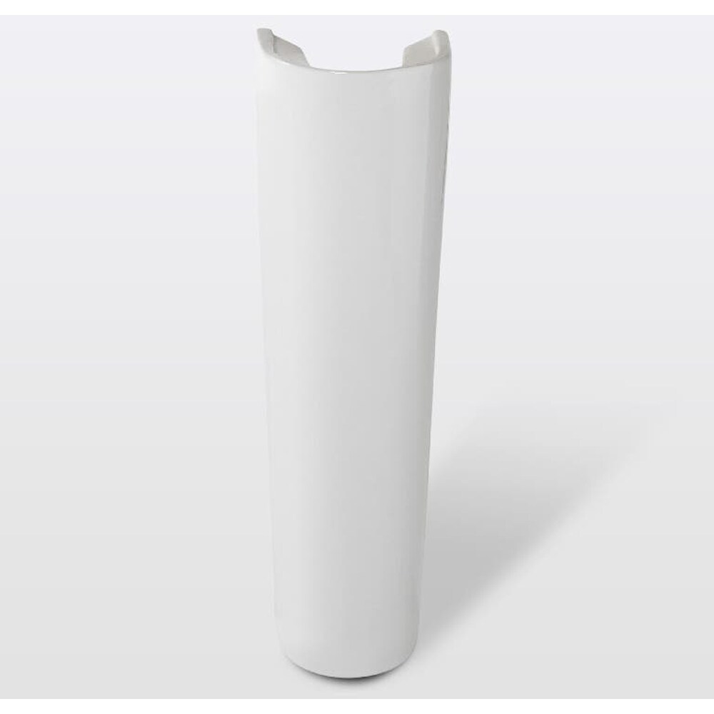 Piedestal lavoar GOODHOME Cavally, montare pe perete, ceramica, 70.5 cm, alb