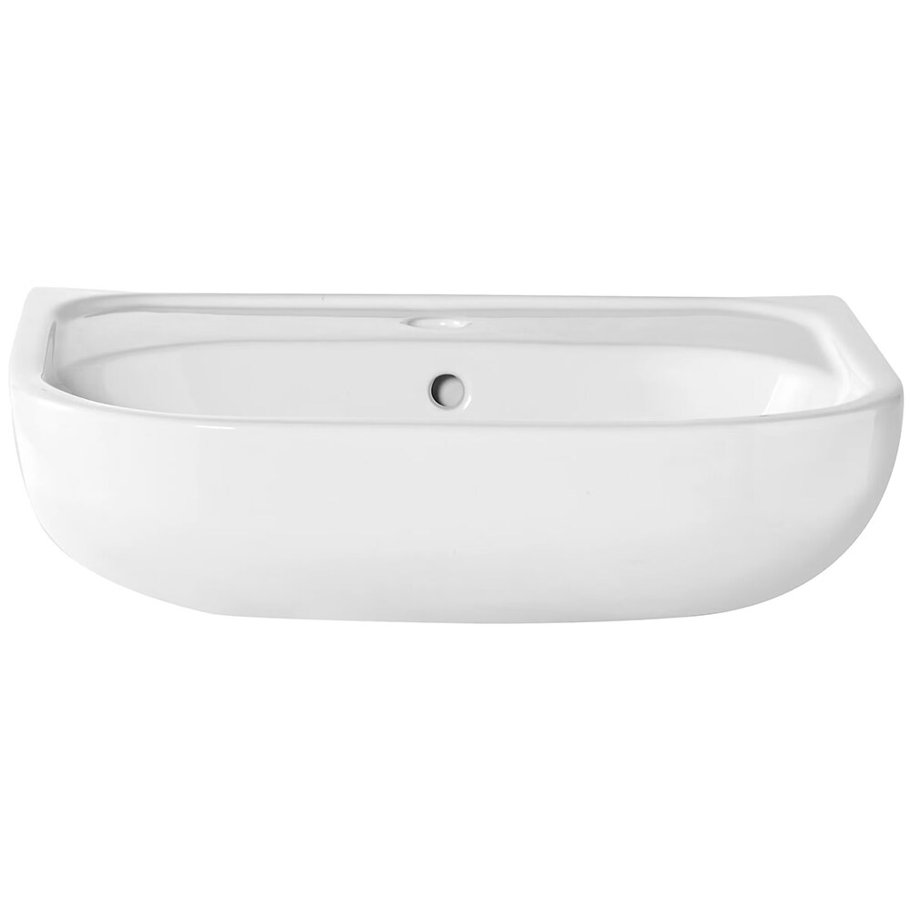 Lavoar baie GOODHOME Cavally, ceramica, montare pe perete, 56 x 40 cm, alb lucios