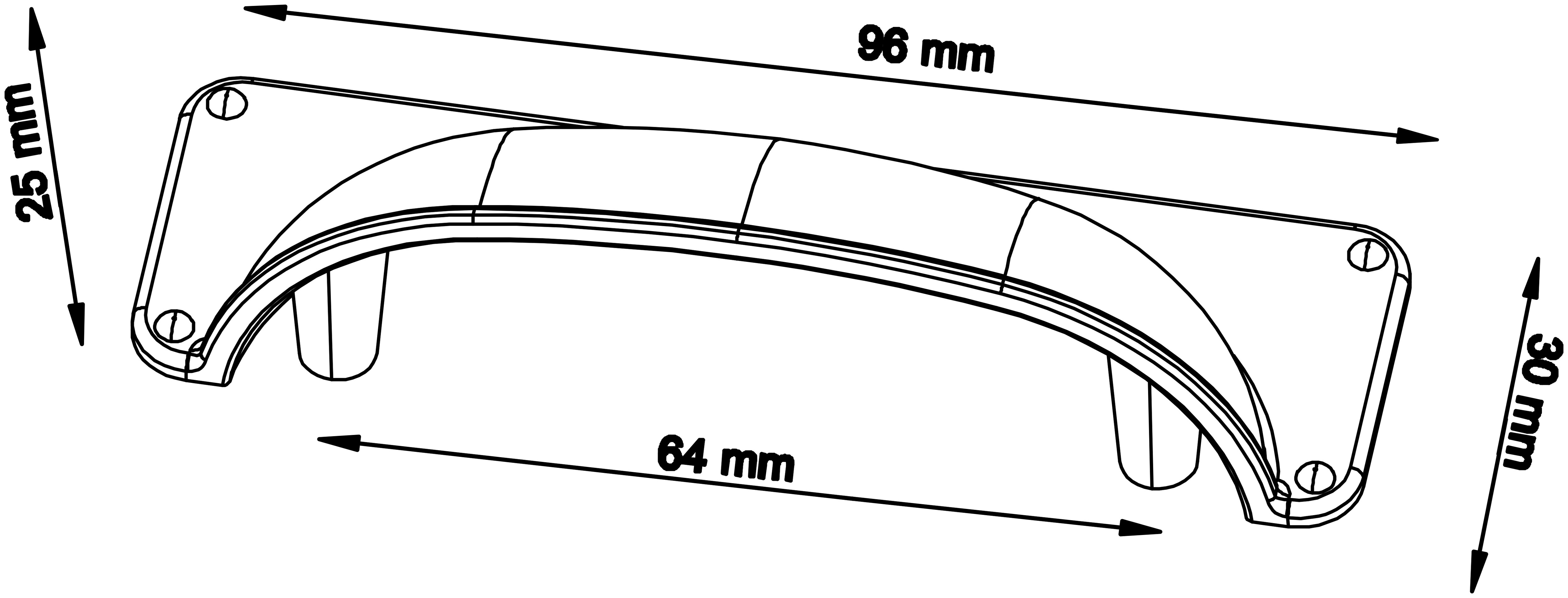 SET 2 MANERE JUNIPER CROM 96MM