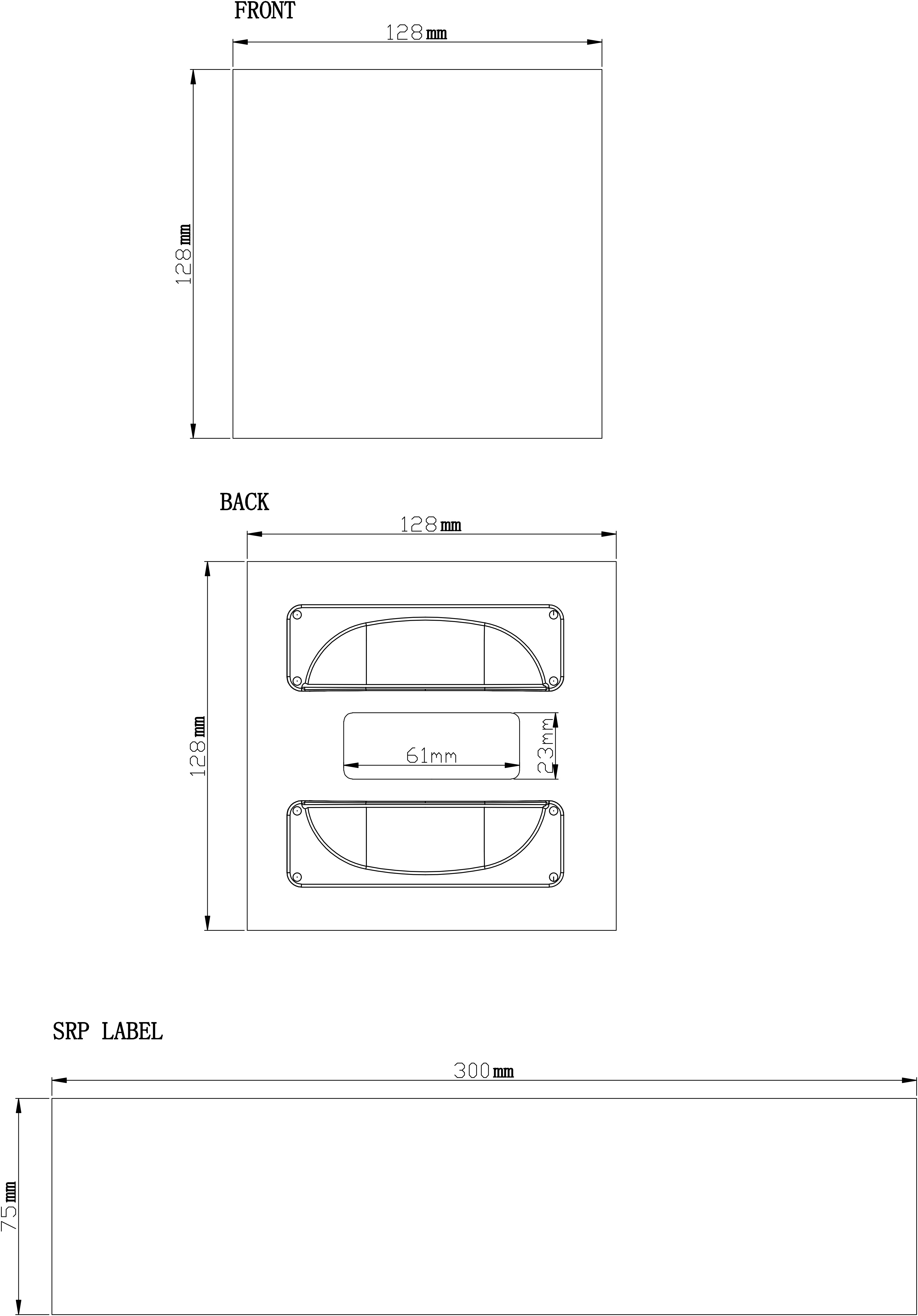 SET 2 MANERE JUNIPER CROM 96MM