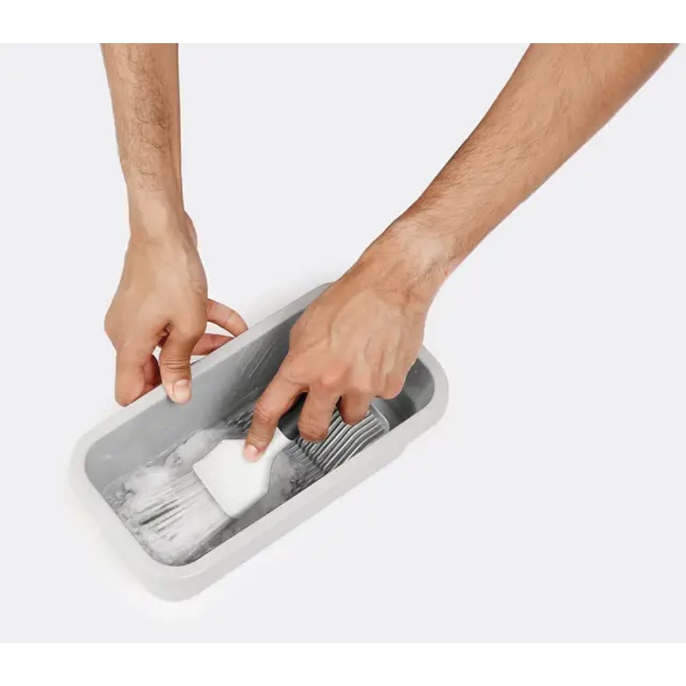 Tavita pozitionare pensule GOODHOME 100681139, plastic, gri