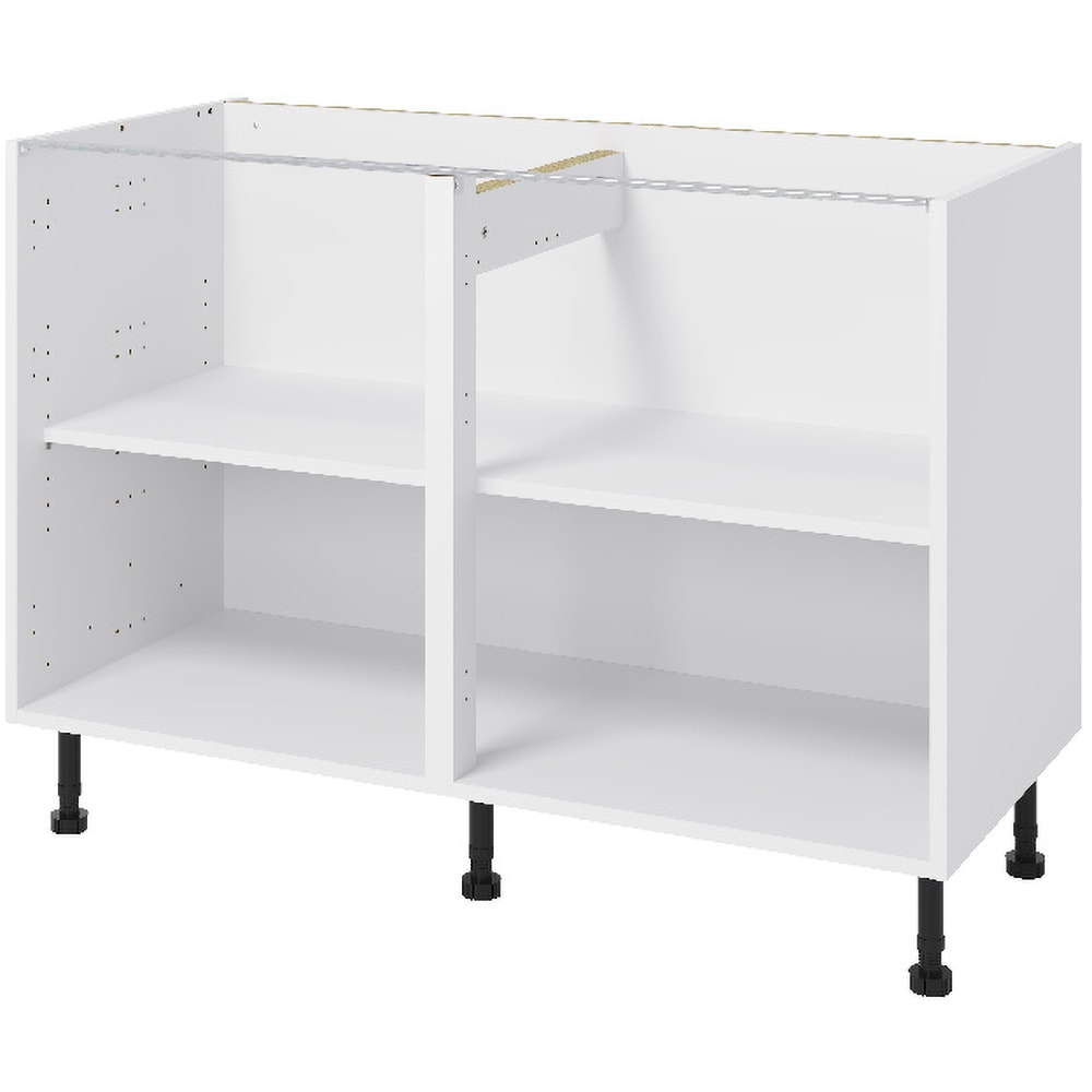 Corp inferior bucatarie GOODHOME Caraway, HDF, 120 x 57 x 87 cm, alb