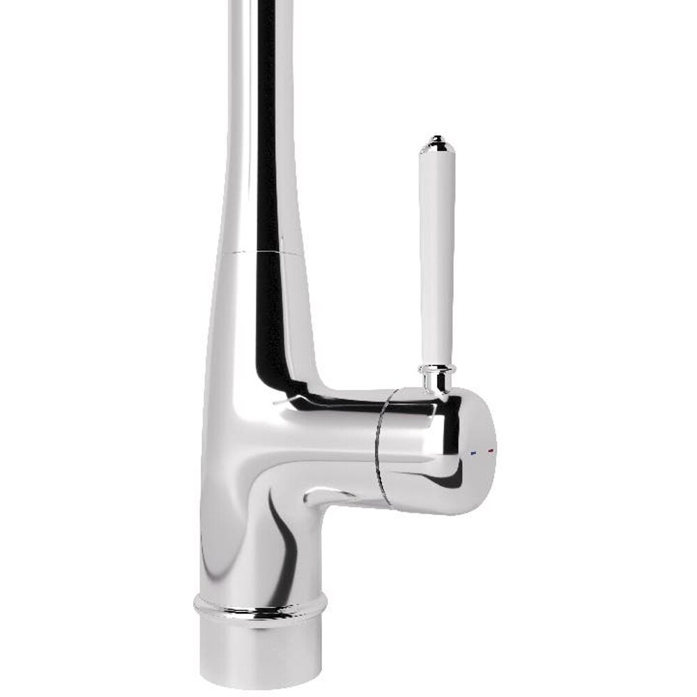 Baterie bucatarie GOODHOME Filbert, zinc, argintiu