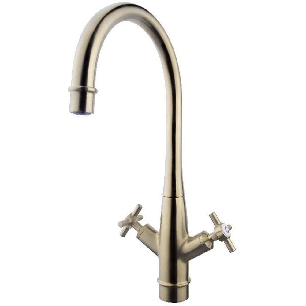 Baterie bucatarie GOODHOME Filbert, zinc, auriu