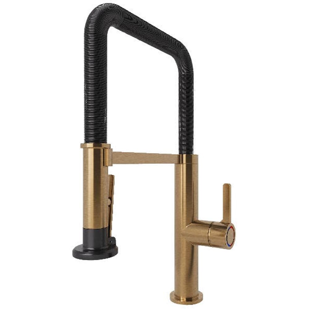 Baterie bucatarie GOODHOME Kamut, alama, bronz-negru