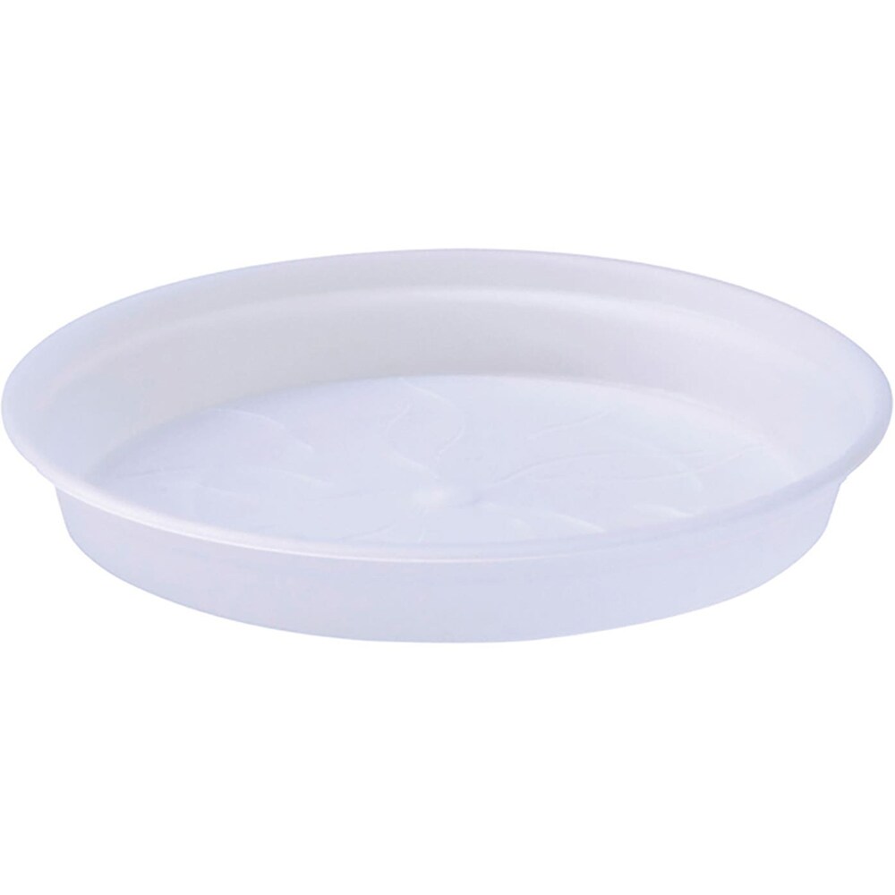 Farfurie ghiveci rotunda, plastic, 14 cm, transparent