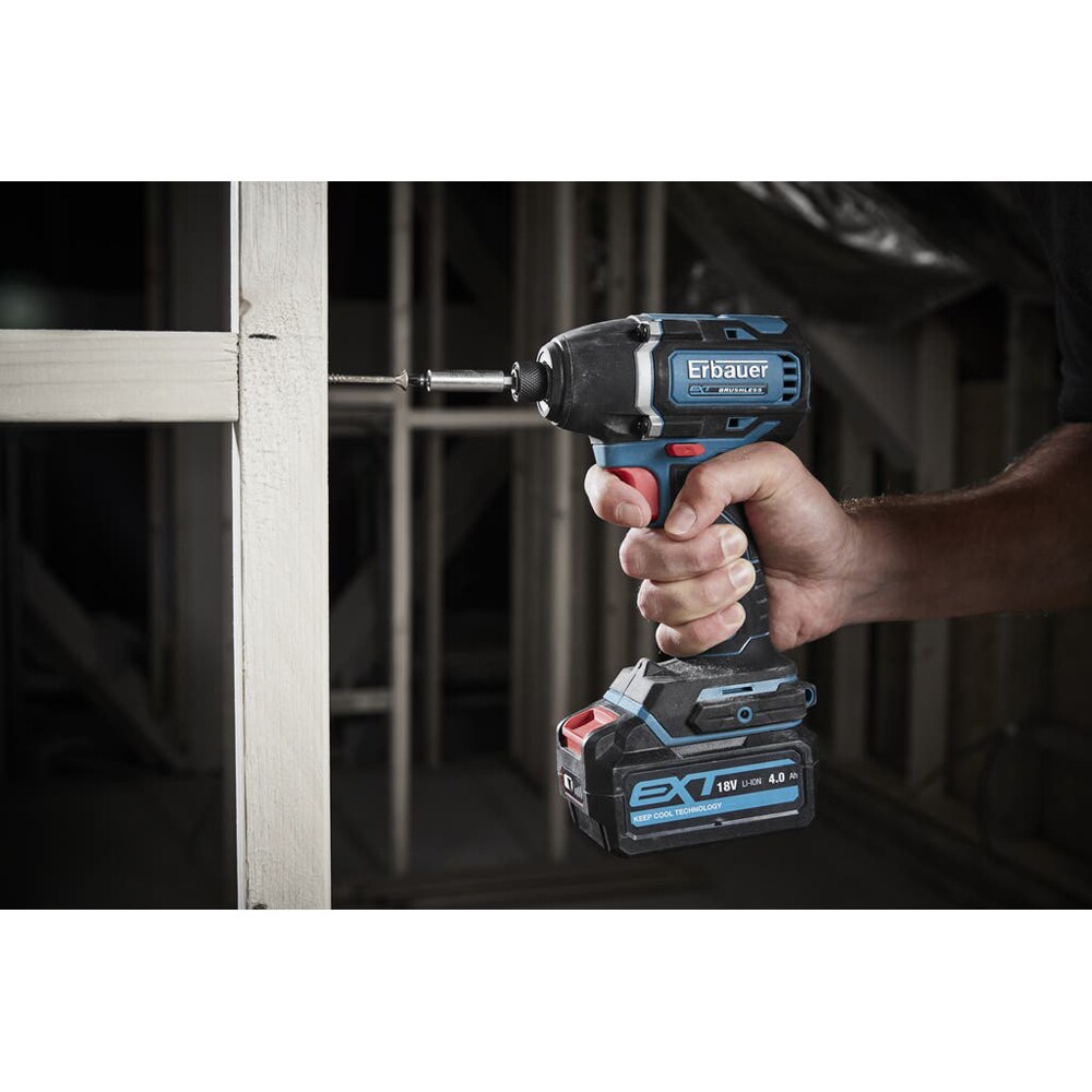 Masina de insurubat cu impact ERBAUER EID18-Li, 18V, 4Ah, 2800rpm, 160Nm