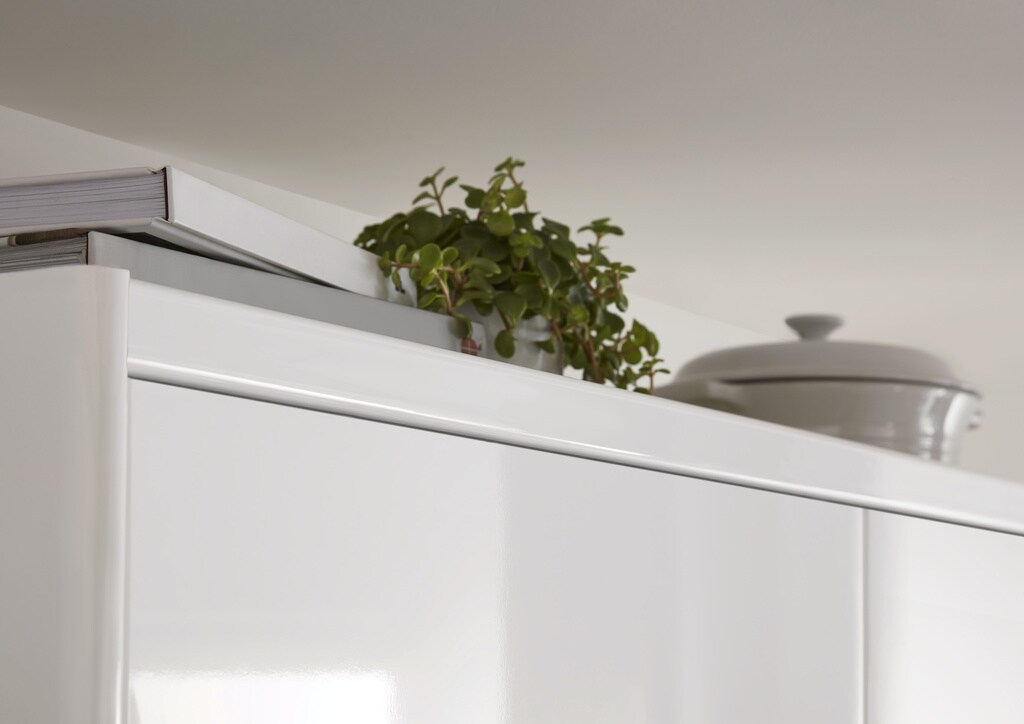 Cornisa GOODHOME Stevia/Garcinia, 3.5 x 240 cm, mdf, alb lucios